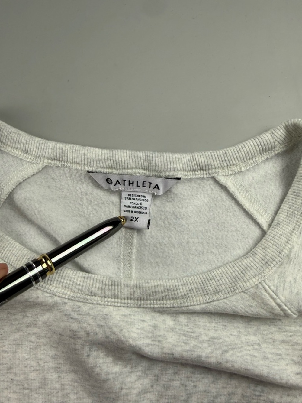 Athleta Coaster Luxe Recover CYA Sweatshirt Oversized Sweater 2X Cream - Picture 5 of 11